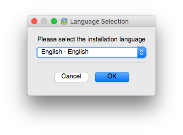 language selection - vBoxx Sync Tool Installation