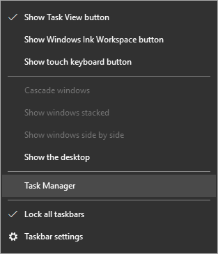 task manager windows - Windows