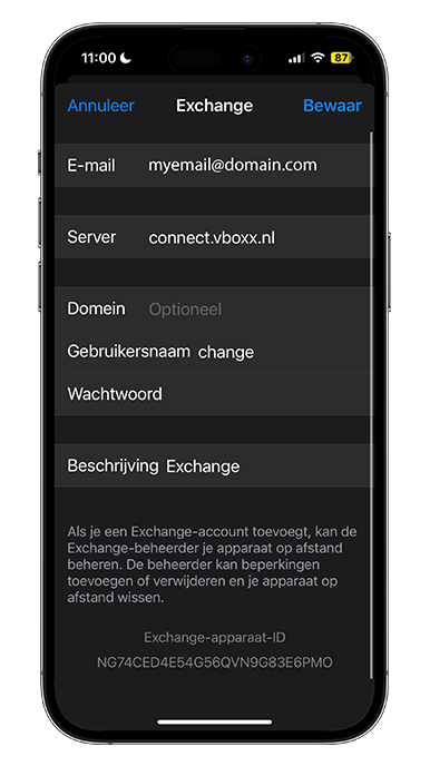 Configuring vBoxxConnect on iOS devices - 5