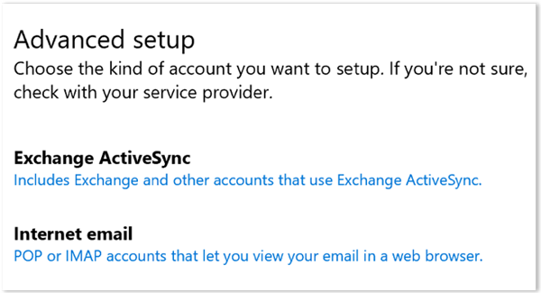 Configuring Windows Mail and Calendar apps with Exchange 4