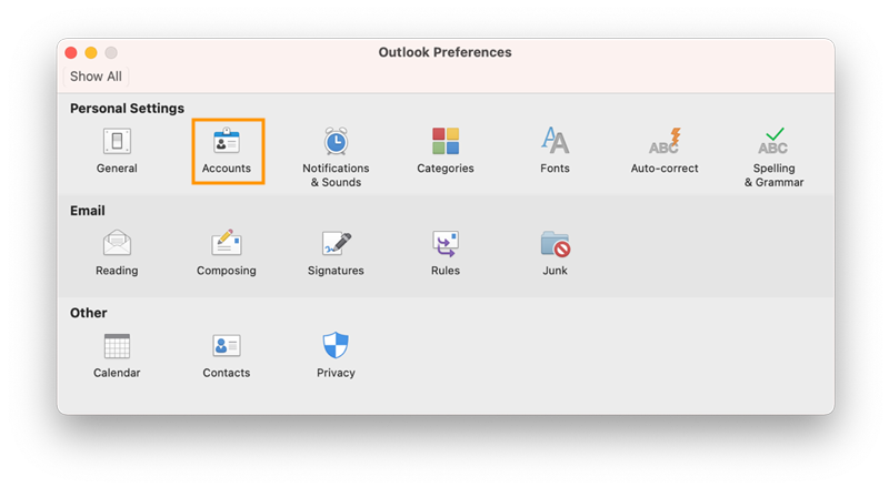 configuring outlook for mac os with exchange active sync - 2