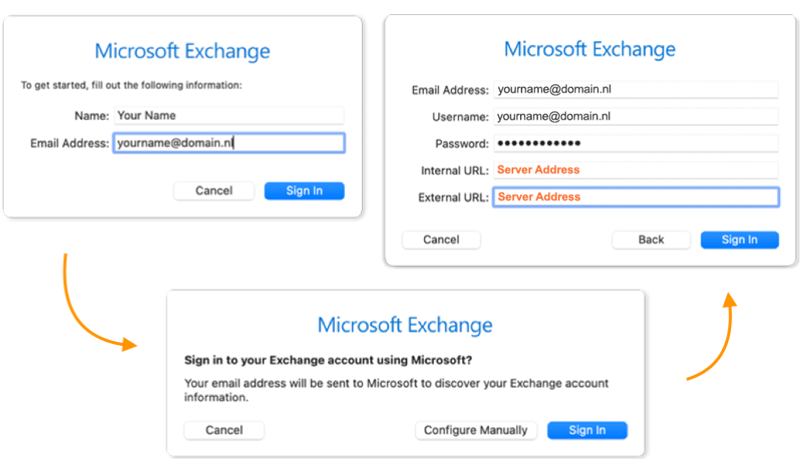 Configuring Apple mail, calendar and contacts with Exchange - 3