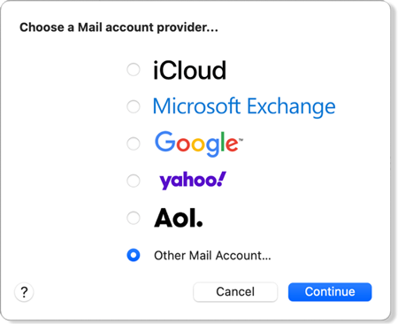 Configuring Apple mail with IMAP (macOS) - 1