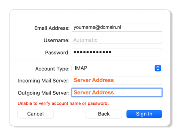 Configuring Apple mail with IMAP (macOS) - 3