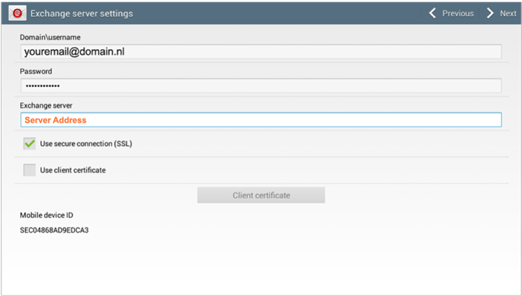 Configuring Kerio on Android devices - 2
