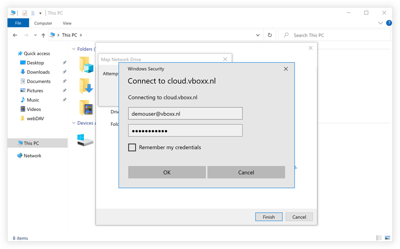 WebDAV Windows Setup - vBoxxCloud